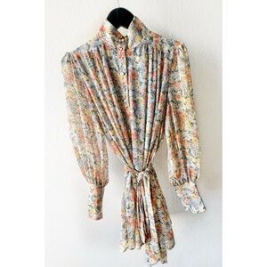 Vici Floral Orange Dress